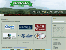 Tablet Screenshot of chesapeakehomesinc.com